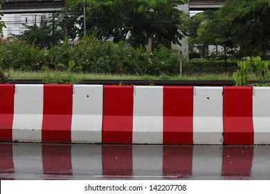 Wet Concrete Barrier.