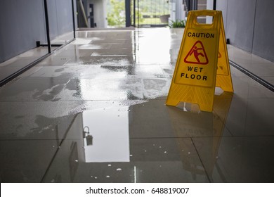 Wet Floor Caution Sign.