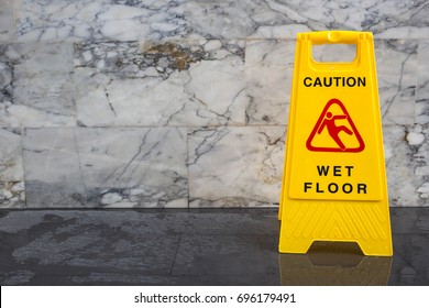 Wet Floor Caution Sign.