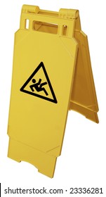 Wet floor sign (Contains