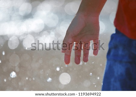 Similar – Image, Stock Photo adieu Human being