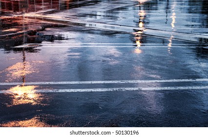 Wet Pavement