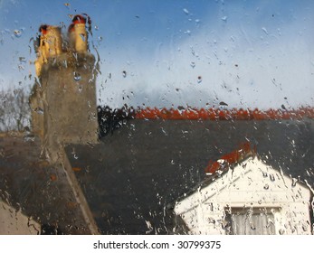 Wet Rainy Window