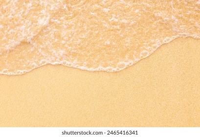 playa de arena húmeda, vista desde arriba