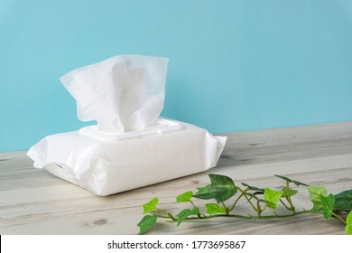 Wet Tissue On The Table