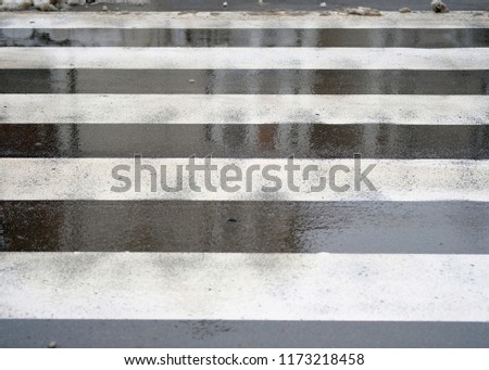 Similar – Crosswalk stripes