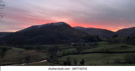 Wetherlam Sunset From Little Langdale