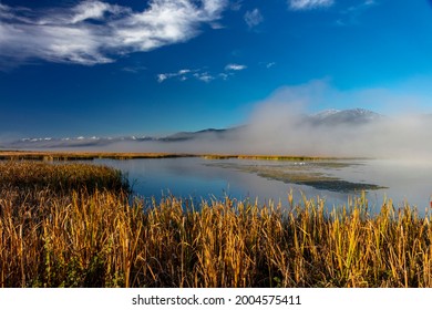 Wetlands At The Lee Metcalf National Wildlife Refuge Near Stevensville, Montana, USA