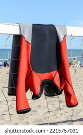 Wetsuit For Surfing Hanging To Dry