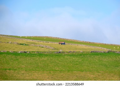 Wetton, Derbyshire, UK 10 10 2022 Isolated Slurry Tank In A Field