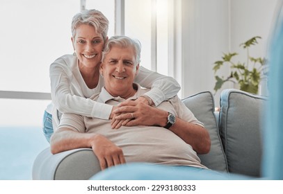Weve always been in it for the long haul. Cropped portrait of an affectionate senior couple relaxing in their living room at home. - Powered by Shutterstock