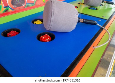 Whac-A-Mole Arcade, Boardwalk Carnival Game Win A Stuffed Character Or Animal Hit The Moles That Pop Up