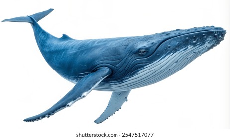 whale isolated on a white background