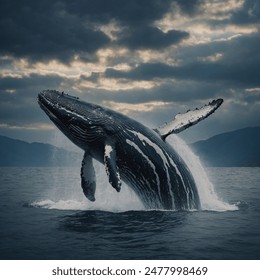 The whale is a large marine mammal known for its size, streamlined body, and global presence in oceans.