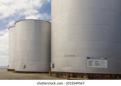 Whale Oil Storage Tanks At The Cheynes Beach Whaling Station In Albany, Western Australia.