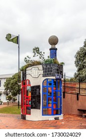 Whangarei, New Zealand - November 29, 2019: Te Kakano (The Seed), A Friedensreich Hundertwasser Piece Of Sculptural Architecture In Whangarei, New Zealand.