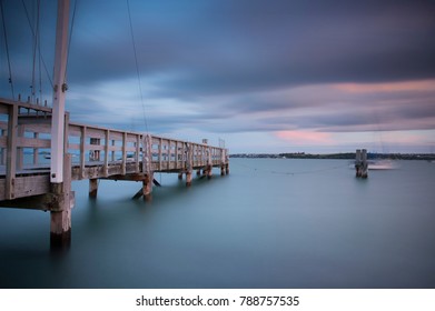 Wharf At Devonport, Auckland, New Zealand. 