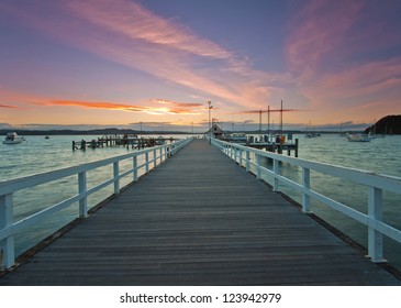 Wharf At Russell, Bay Of Islands New Zealand