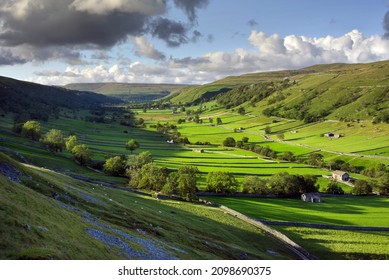wharfe valley between kettlewell and starbotton, yorkshire dales - Shutterstock ID 2098690375