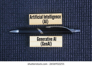 What is the difference between AI and Gen? Artificial Intelligence (AI) and Generative AI (GenAI). Generative AI focuses on the 'creation' aspect Responsible is concerned with the 'conseq