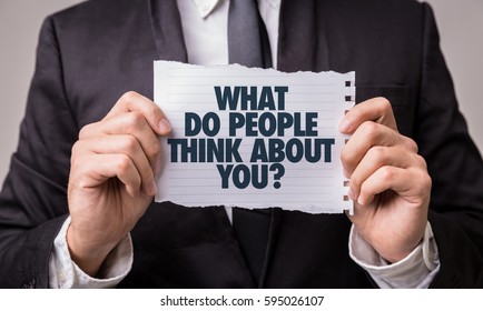 What Do People Think About You? - Shutterstock ID 595026107