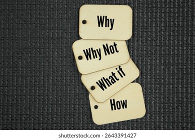 What are the four basic questions? The 4 Fundamental Questions are Why, Why Not, What if, and How. 