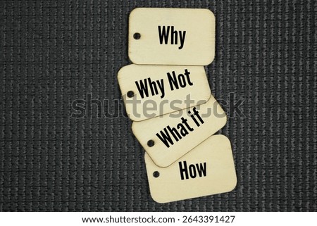 What are the four basic questions? The 4 Fundamental Questions are Why, Why Not, What if, and How. 