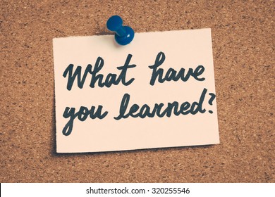 What Have You Learned Stock Photo 320255546 | Shutterstock