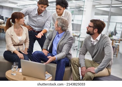 What A Team. Portrait Of A Diverse Group Of Office Professionals.