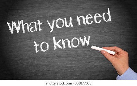 1,364 What you need to know Images, Stock Photos & Vectors | Shutterstock