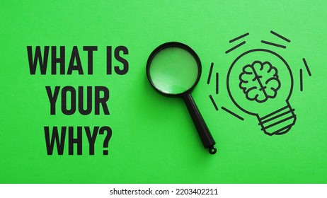 What Is Your Why Is Shown Using A Text