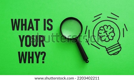 What is your why is shown using a text