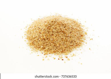 Wheat germ on white background
