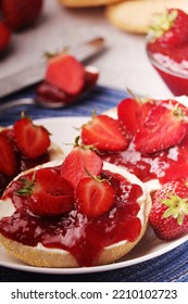 Wheat Sandwiches With Strawberry Marmalade	