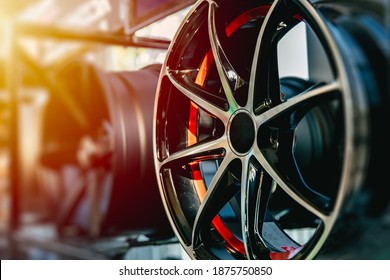 Wheel Alloy Wheels Rim or Mag Wheel high performance auto part decoration - Shutterstock ID 1875750850