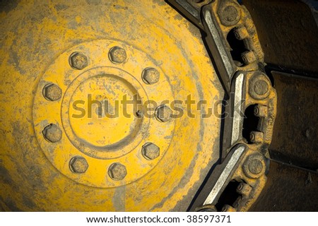 wheel , catapiller machine part
