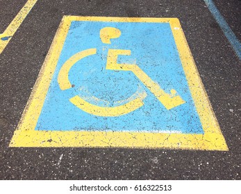 Wheel Chair Sign Parking Spot