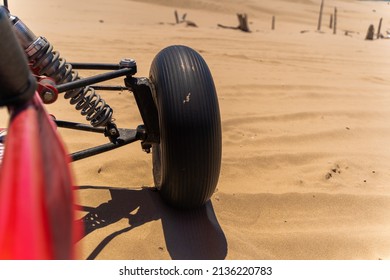 Wheel Of Dune Buggy In Sand