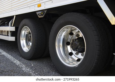 Wheel Of Large Truck And Trailers