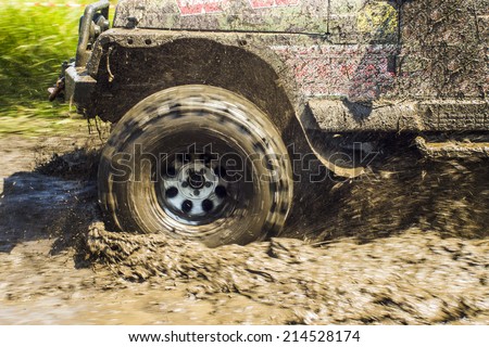 Wheel in the Mud