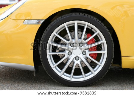Wheel of new sports car 2