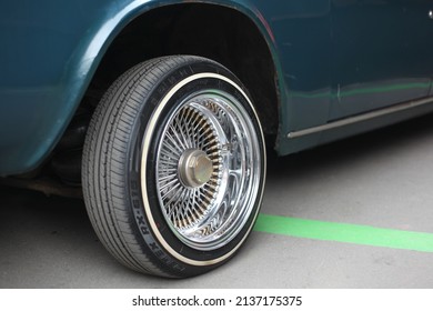Wheel of an old lowrider