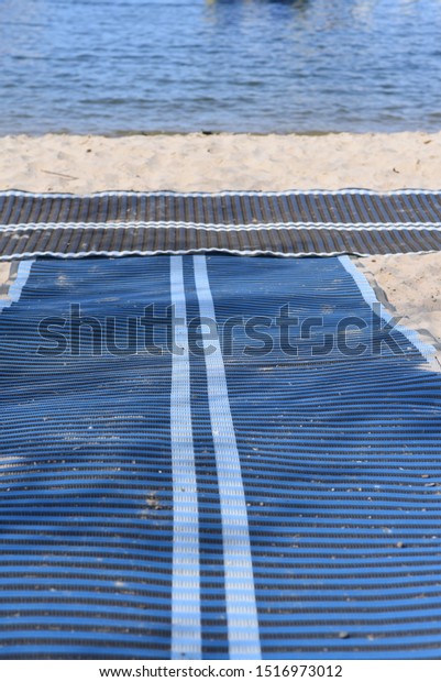 Wheelchair Access Mat Beach Stock Photo Edit Now 1516973012