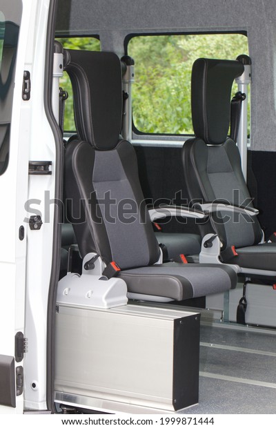 Wheelchair accessible van to transport people with\
disabilities, for disabled people, elderly people. With folding\
seats and powered\
lift.