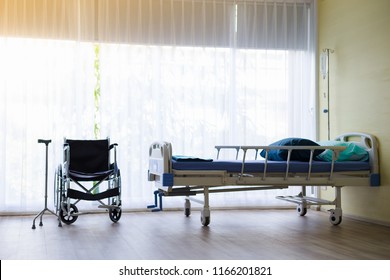 Wheelchair Hospital Bed Patient Room Hospital Stock Photo 1166201821 ...