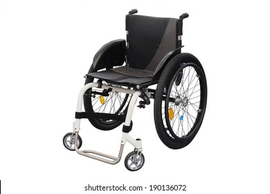 Wheelchair On The White Background