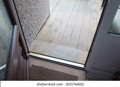 Wheelchair Ramp Fitted To Front Of Home 
