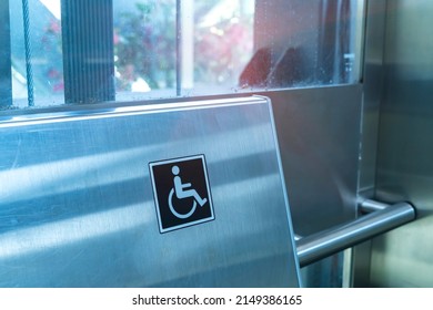 wheelchair sign as reservation sign for Space