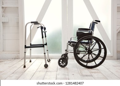 Wheelchair And A Walker.