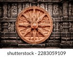 The wheels of the Konark Sun Temple in Orissa